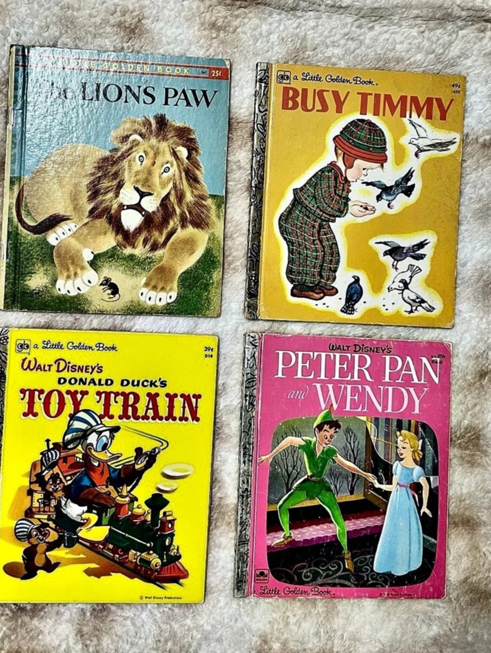 A Little Golden Book Vintage Bundle of 4 Children’s Books